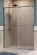 Душевая дверь BelBagno SOFT_CLOSE-1-BF-1-150-C-GM 150x200 прозрачная, оружейная сталь