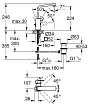 Смеситель для раковины Grohe Eurocube 23135000