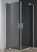 Душевой уголок Cezares SLIDER-AH-2-70/80-100/110-GRIGIO-Cr 100/110x70/80 серый, хром