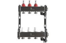 Коллектор нерж. Wester MUFS 1&quot;-3/4 в сборе с расходомерами на 3 выхода 0-32-1502
