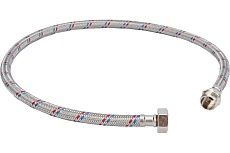 Подводка гибкая для воды ELKA с оплеткой из нержавеющей стали 1/2&quot; х 80 см в/н ИС.100926