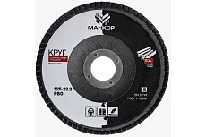 Круг шлифовальный лепестковый 125 мм, Р80 МАНКОР 125.Р80