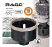 Коронка алмазная по керамике 70 мм М14 для УШМ RAGE by VIRA 559525