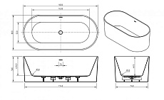 Акриловая ванна BelBagno BB705 180x80 см BB705-1800-800