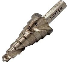 Сверло ступенчатое спиральное в блистере (6-18 мм; HSS M2) Forsage F-44745S 49040