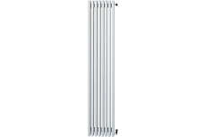 Стальной трубчатый радиатор Loten Grey V 1750 4 секции, белый RAL9016, нижнее подключение 061568
