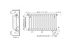 Радиатор КЗТО нижнее подключение, правое 1/2" PC 2-1750-13