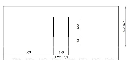 Столешница Allen Brau Priority 120 см graphite, 1.31012.G