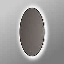 Зеркало Vincea VLM-3DE800B 80x80 см, сенсорный выключатель и диммер, черный