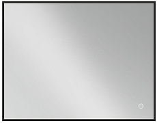 Зеркало Vincea VLM-3VN900B 90x70 см, сенсорный выключатель и диммер, черный