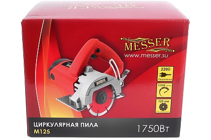 Циркулярная пила по камню Messer M125 с PRCD и комплектом для подачи воды 10-45-009