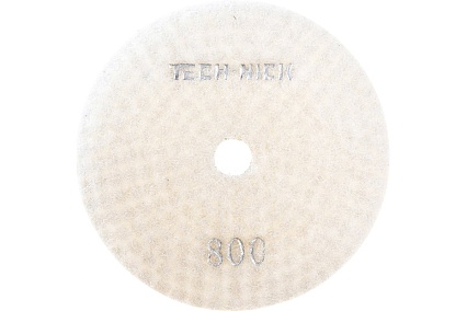 Круг алмазный гибкий шлифовальный АГШК WHITE NEW (100x2.5 мм; Р800) TECH-NICK 128.120.6746