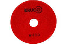Алмазный гибкий шлифовальный круг (черепашка), 100 мм, Р400, мокрый KRUGO PPW040400
