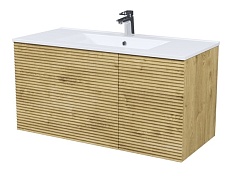 Тумба с раковиной Iddis Bild 100 см дуб светлый BIL10V0i95K