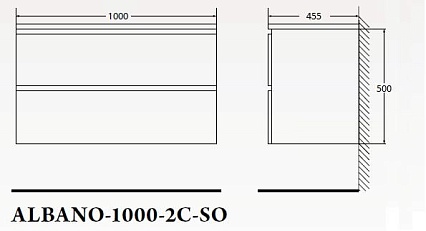 Тумба с раковиной BelBagno Albano 100 см Pino Scania