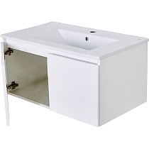 Мебель для ванной Orange Квадро 80 см, раковина фарфор