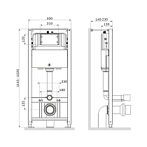 Инсталляция для унитаза Am.Pm Pro I012704