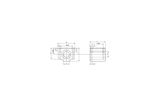 Линейный подшипник TECHNIX в сборе с корпусом SCS25-L-UU