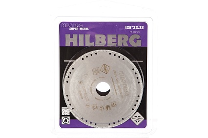Диск алмазный отрезной по металлу Super Metal Сorrect Cut (125x22.23 мм) Hilberg 502125