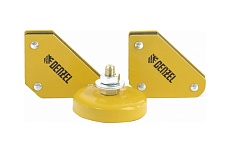 Набор из 2 магнитных сварочных фиксаторов и магнитной клеммы масса Denzel 97557