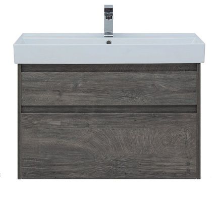 Тумба с раковиной Aquanet Nova Lite 90 см, 2 ящика