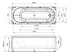 Акриловая ванна Ваннеса Виктория 180x70 см