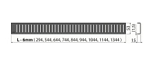 Решетка для трапа Alcaplast PURE-650BLACK 65 см, черный матовый