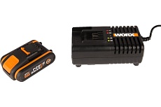 Набор 3601 аккумулятор 2 Ач, зарядное устройство 2А Worx WA3601