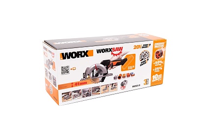 Аккумуляторная циркулярная бесщеточная мини-пила Worx WX531.9