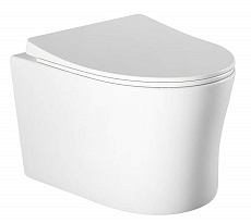 Подвесной унитаз SET Aquatek Ника-019 4в1, кнопка хром матовый