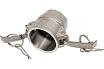 Нержавеющий камлок TITAN LOCK тип D розетка, внутр. резьба BSP 1 1/2", AISI316 TL150DSS316