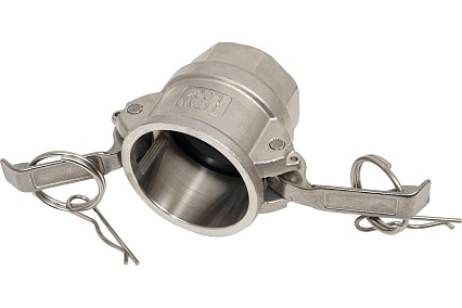 Нержавеющий камлок TITAN LOCK тип D розетка, внутр. резьба BSP 1 1/2", AISI316 TL150DSS316