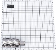 Сверло корончатое HSS по металлу (35х55/88 мм; Weldon 19) D.BOR CD-HSS-055-035-W