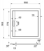 Поддон для душа Cezares TRAY-AS-A-90-30-W 90x90 из мрамора, белый