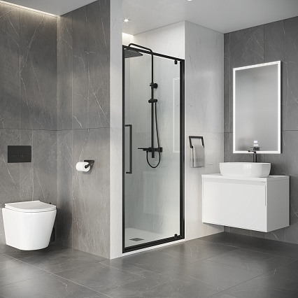 Душевая дверь Niagara Nova 80x195 прозрачное, графит NG-35-8AGR