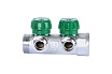 Регулирующий коллектор STOUT 1", 2 отвода 1/2", плоское уплотнение SMB-6849-011202 RG008UJF2PTLGU