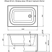 Акриловая ванна Aquanet Seed 100x70 00216308