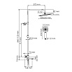 Душевая стойка WasserKRAFT A199.069.065.087.CH Thermo с термостатом, хром