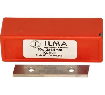 Нож сменный твердосплавный ILMA 50x12x1,5 со скосом LH, 35º, Z=4 UMG04 (упаковка 10шт) 05.100.501215-L.Z4-10