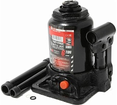 Бутылочный двухштоковый домкрат Forcekraft 6т с клапаном FK-TF0602 26589