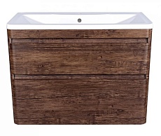 Тумба с раковиной Style Line Атлантика 100 см подвесная, старое дерево