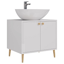 Мебель для ванной Dreja Luno 60 см со столешницей, белый глянец