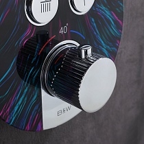 Душевой набор Black&White Gravity GH-9401-MC термостат, хром