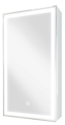 Зеркальный шкаф Континент Allure LED 35x65 с подсветкой, левый МВК055