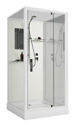 Душевая кабина Niagara Standart ST80/15Q/BK 80x80 стекло прозрачное, без крыши, без г/м