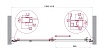 Душевая дверь BelBagno LUCE-BF-1-140-C-Cr 140x195 прозрачная, хром