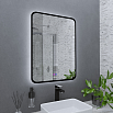 Зеркало Grossman Elegance-норма 70x80 см с подсветкой и подогревом, черный 1770802