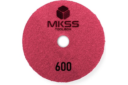 Алмазный гибкий шлифовальный круг MKSS Toolbox MK2604 АГШК Ø100 Р600 для мокрой лощения MKSS MK26040600