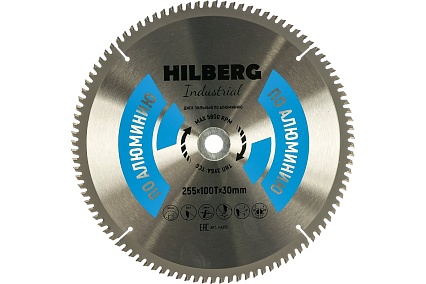 Диск пильный Industrial Алюминий (255x30 мм; 100Т) Hilberg HA255