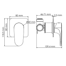 Смеситель для раковины WasserKRAFT Spree A1451.274 никель